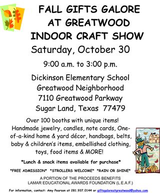 GIFTS GALORE PROMOTIONAL FLIER Fall2010