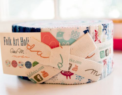 Folk christmas jelly roll