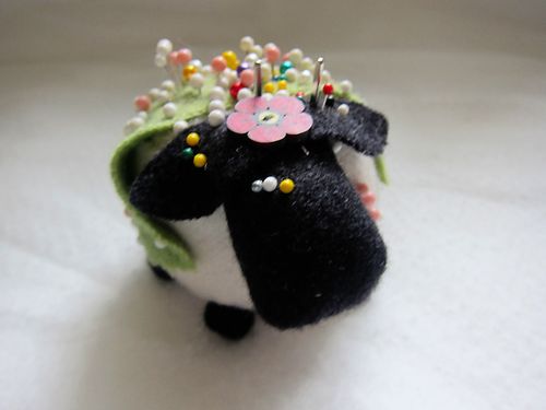 Sheep pin cushion