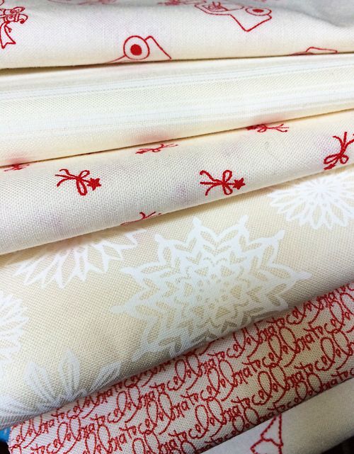 Red and white fabric
