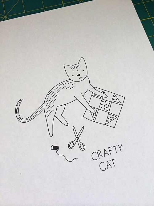 Crafty Cat embroidered sweater 1