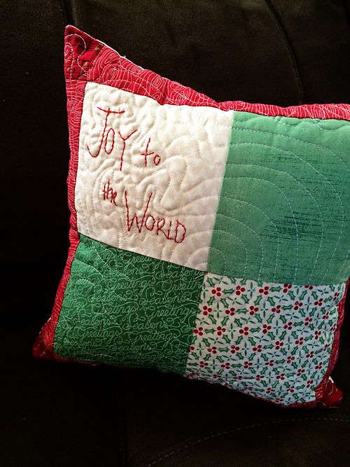 Joy to the world pillow